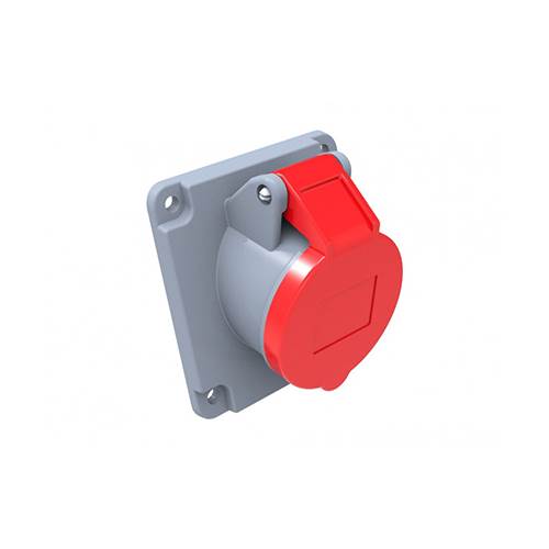 BEMİS 4/32A 45° Eğik Makine Priz CEE 380V IP44 Polyamid 6 Gövde