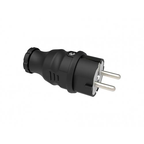 BEMİS 1/16A Kauçuk Düz Fiş Monofaze IP44 220-250V 2P+E Topraklı