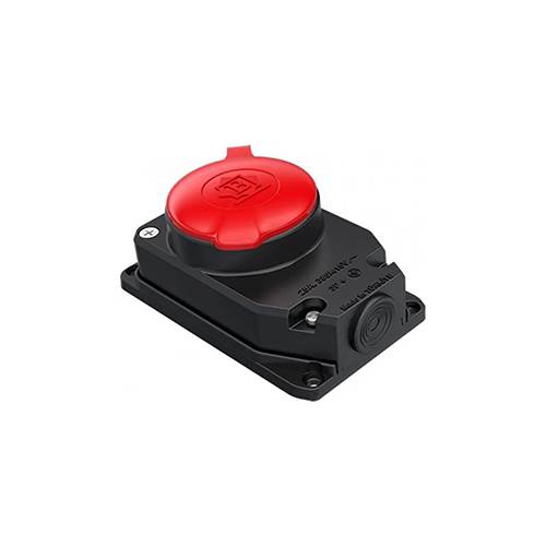BEMİS 3X25A Kauçuk Duvar Prizi, Trifaze IP55, 380V-450V, Vidalı Klemens Bağlantı