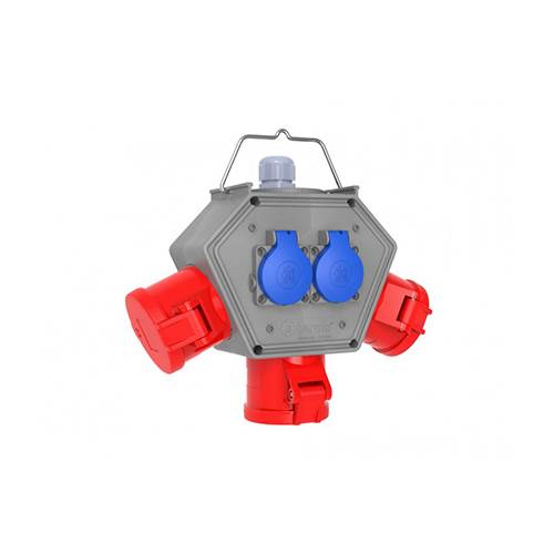 BEMİS CEE NORM 4/32A 3 Priz + 1/16A 2 Priz IP44 Poliamid Polybox